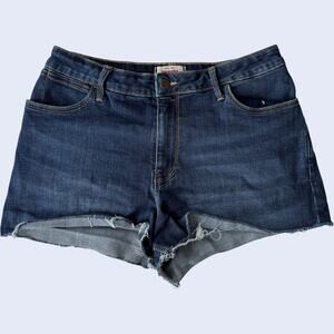 Wrangler Womens Denim Shorts Blue High Rise